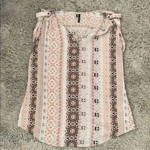 Pink Floral Tank Top